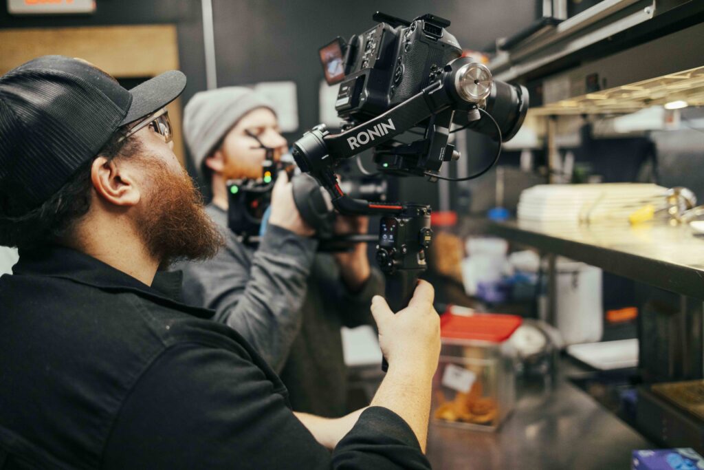 Filming a commercial using the Ronin