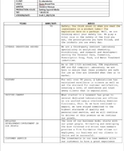 Script Process for Video Production